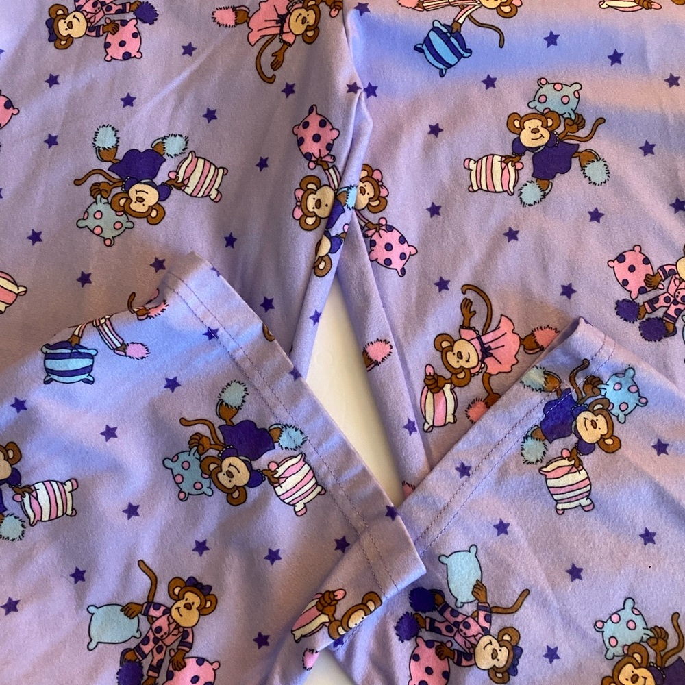 NWOT Y2K Arizona Jean Company purple monkey printed pajama bottoms - Picture 4 of 4